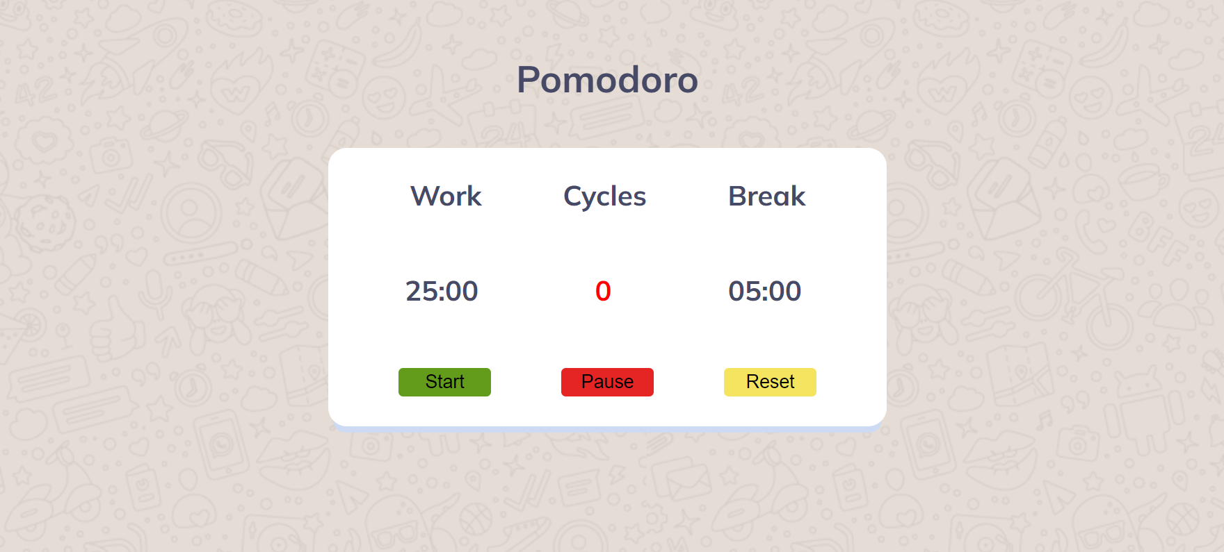 Pomomdoro timer App